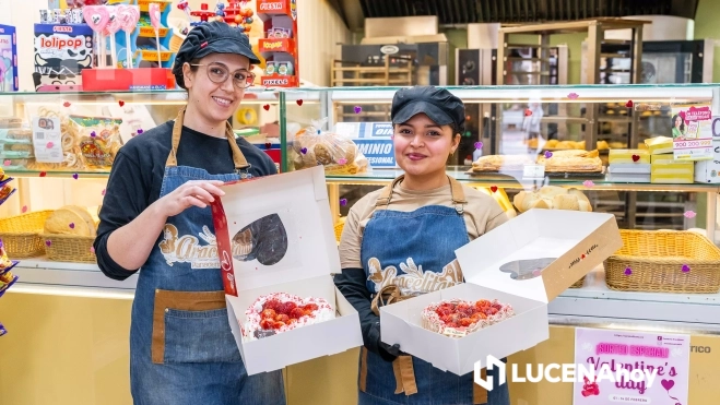 Las espectaculares tartas de San Valentín de Panadería Aracelitana