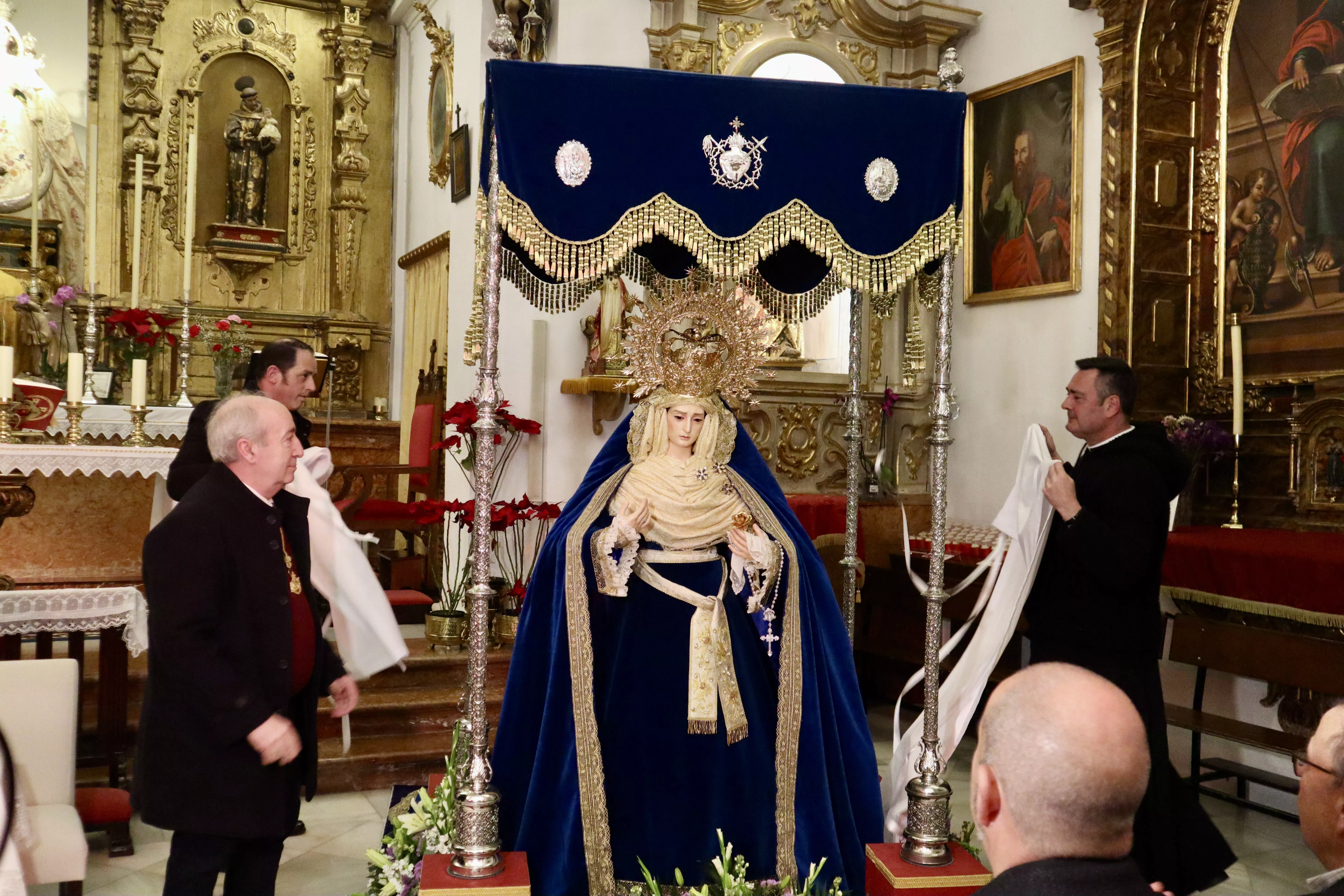 Presentación de la imagen de María Stma. de la Amargura tras su restauración