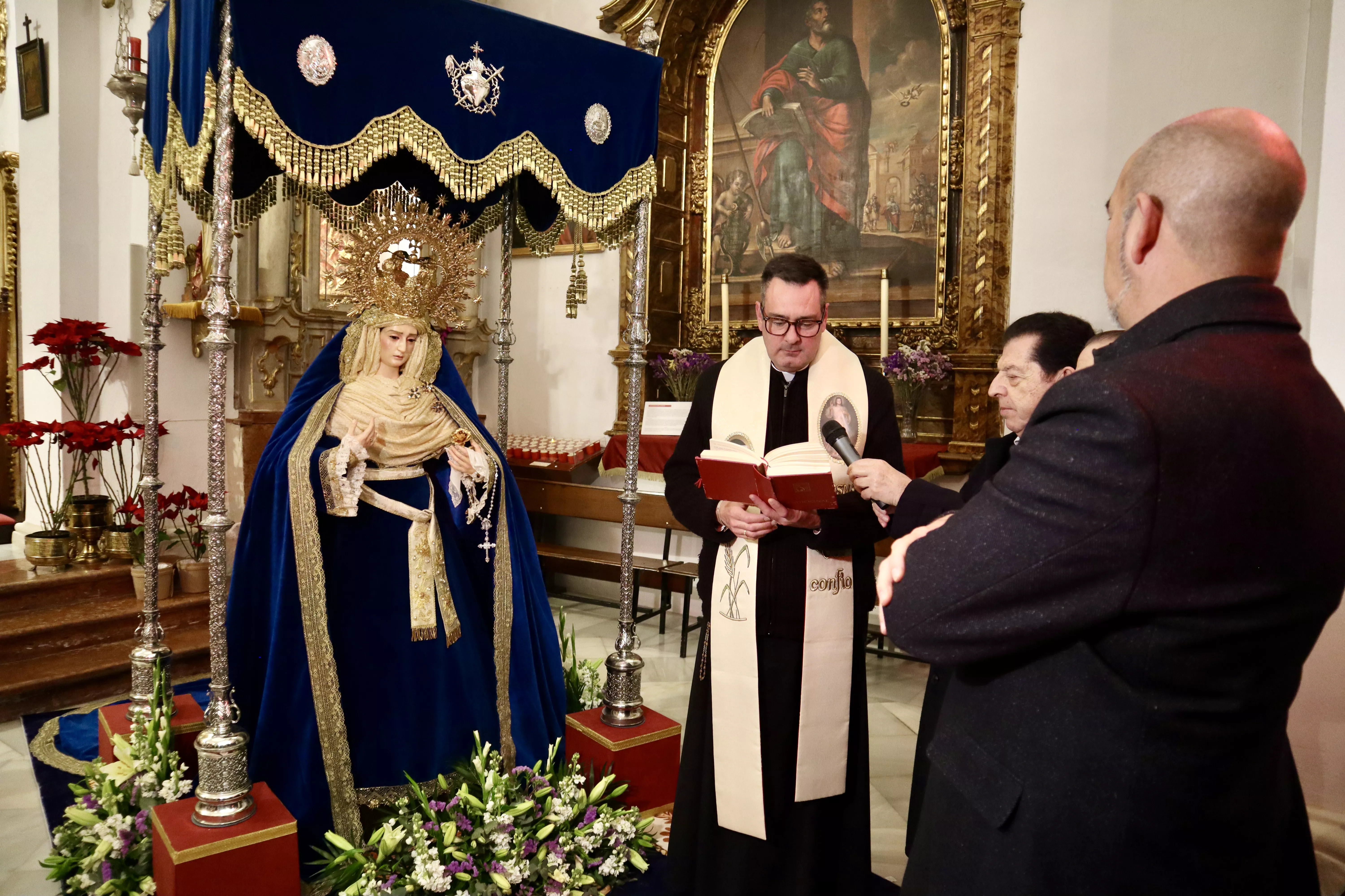 Presentación de la imagen de María Stma. de la Amargura tras su restauración