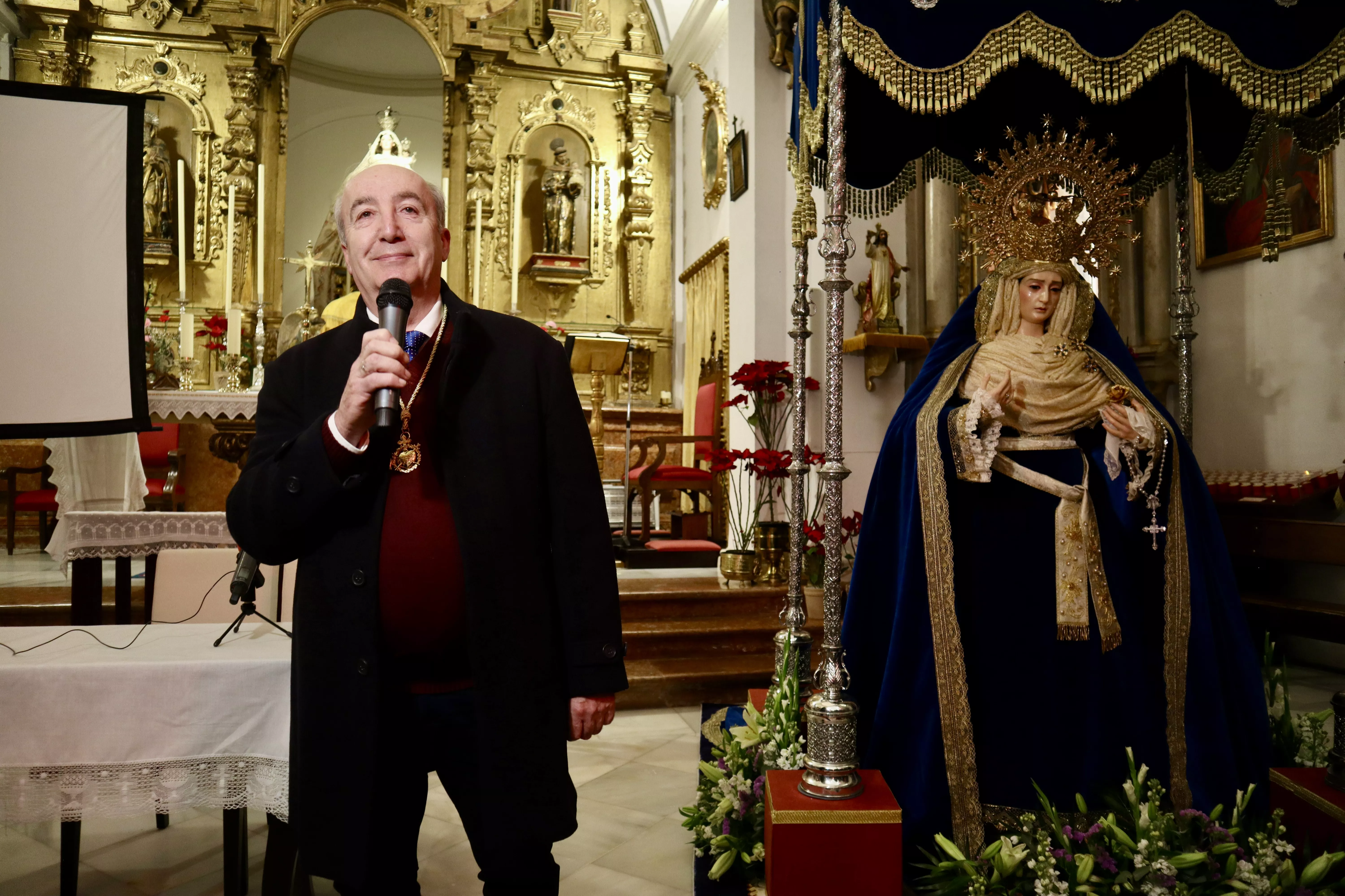 Presentación de la imagen de María Stma. de la Amargura tras su restauración