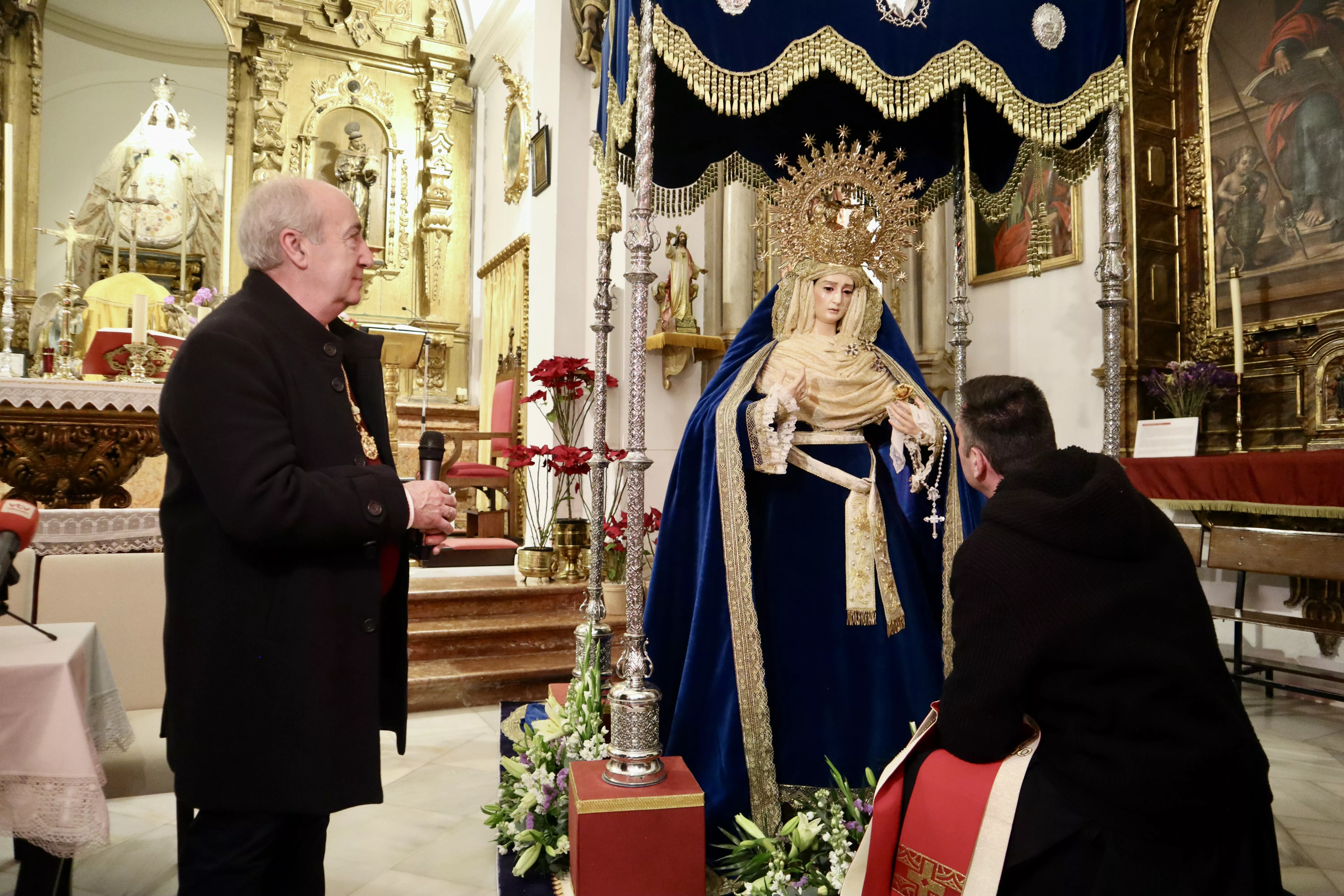 Presentación de la imagen de María Stma. de la Amargura tras su restauración