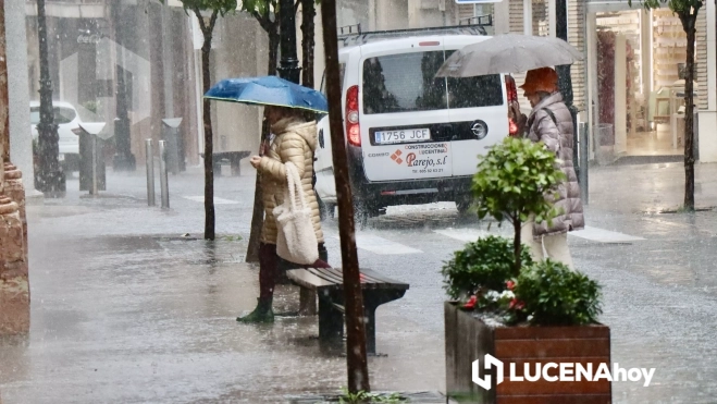 La lluvia, muy presente en Lucena durante los últimos días